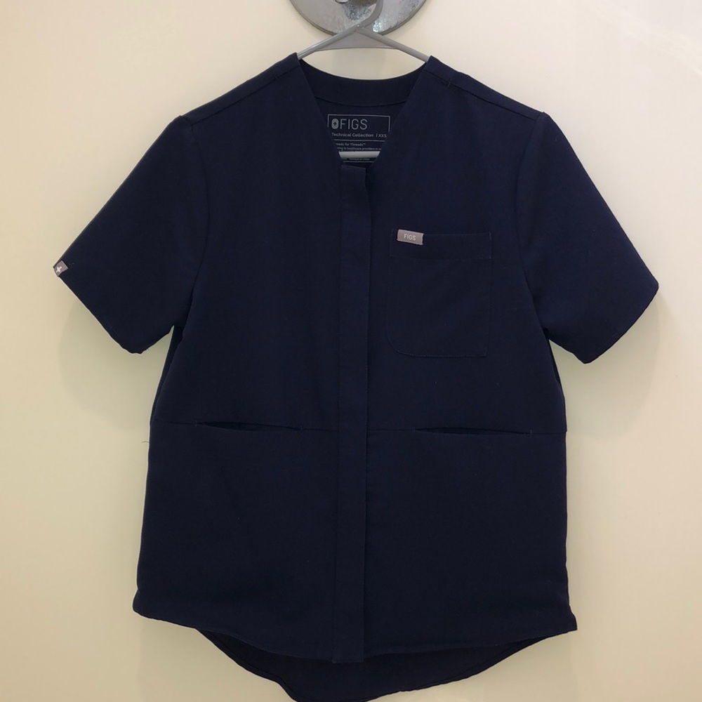 Figs XXS navy blue scrub top. Limited edition.